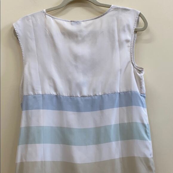Odille Anthropologie women’s size 4 silk sleeveless striped dress - Picture 7 of 7